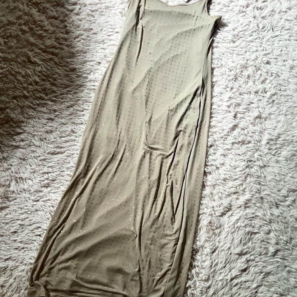 Nude Glam Naked Dress Bodycon Maxi Sexy Dress Womens S Glam Urban Clubwear Hot